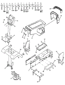 Chassis And Enclosures parts for Craftsman Front-Engine Lawn Tractor 917255470 from AppliancePartsPros.com