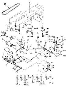 Drive parts for Craftsman Front-Engine Lawn Tractor 917255470 from AppliancePartsPros.com