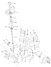 Steering Assembly parts for Craftsman Front-Engine Lawn Tractor 917255470 from AppliancePartsPros.com