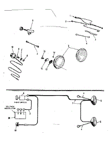 Headlight & Taillight Assembly parts for Craftsman Front-Engine Lawn Tractor 91725550 from AppliancePartsPros.com