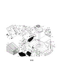 Engine / Housing / Handle parts for Craftsman Gas Walk-Behind Mower 917255503 from AppliancePartsPros.com