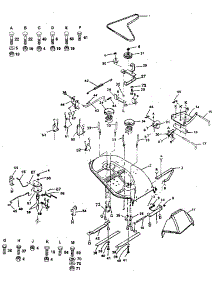 Mower Deck parts for Craftsman Front-Engine Lawn Tractor 917255520 from AppliancePartsPros.com