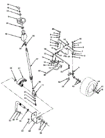 Steering Assembly parts for Craftsman Front-Engine Lawn Tractor 917255522 from AppliancePartsPros.com