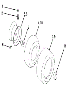 Wheel & Tires parts for Craftsman Front-Engine Lawn Tractor 917255522 from AppliancePartsPros.com