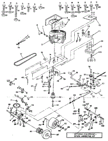 Drive parts for Craftsman Front-Engine Lawn Tractor 917255540-1987 from AppliancePartsPros.com