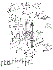 Mower parts for Craftsman Front-Engine Lawn Tractor 917255541 from AppliancePartsPros.com