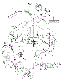 Drive parts for Craftsman Front-Engine Lawn Tractor 917255551 from AppliancePartsPros.com