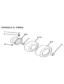Wheels & Tires parts for Craftsman Front-Engine Lawn Tractor 917255560 from AppliancePartsPros.com
