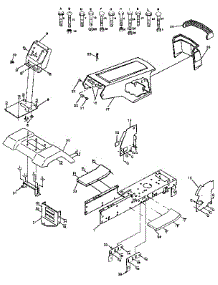 Chassis And Enclosures parts for Craftsman Front-Engine Lawn Tractor 917255561 from AppliancePartsPros.com