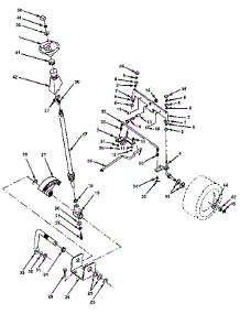 Steering Assembly parts for Craftsman Front-Engine Lawn Tractor 917255561 from AppliancePartsPros.com