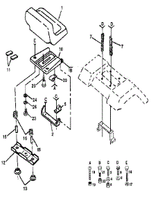 Seat Assembly parts for Craftsman Front-Engine Lawn Tractor 917255561 from AppliancePartsPros.com