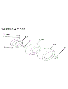 Wheels & Tires parts for Craftsman Front-Engine Lawn Tractor 917255570 from AppliancePartsPros.com