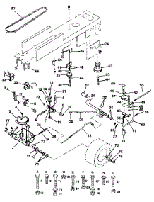 Drive parts for Craftsman Front-Engine Lawn Tractor 917255572 from AppliancePartsPros.com