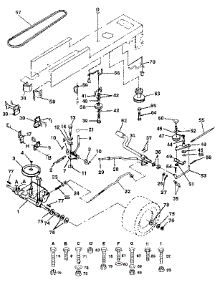 Drive parts for Craftsman Front-Engine Lawn Tractor 917255573 from AppliancePartsPros.com