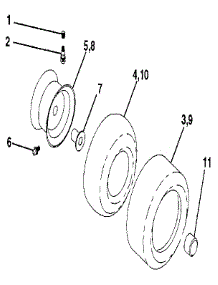 Wheels & Tires parts for Craftsman Front-Engine Lawn Tractor 917255573 from AppliancePartsPros.com