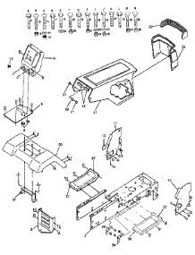 Chassis And Enclosures parts for Craftsman Front-Engine Lawn Tractor 917255574 from AppliancePartsPros.com