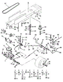 Drive parts for Craftsman Front-Engine Lawn Tractor 917255575 from AppliancePartsPros.com