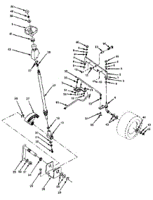 Steering Assembly parts for Craftsman Front-Engine Lawn Tractor 917255575 from AppliancePartsPros.com