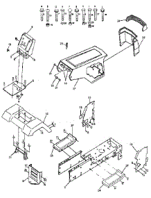 Chassis And Enclosures parts for Craftsman Front-Engine Lawn Tractor 917255580 from AppliancePartsPros.com