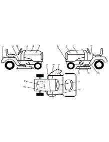 Decals parts for Craftsman Front-Engine Lawn Tractor 917255580 from AppliancePartsPros.com