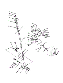 Steering Assembly parts for Craftsman Front-Engine Lawn Tractor 917255581 from AppliancePartsPros.com