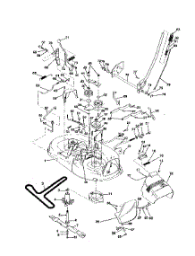 Mower Deck parts for Craftsman Front-Engine Lawn Tractor 917255581 from AppliancePartsPros.com