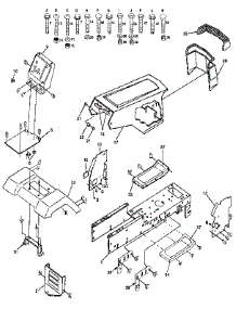 Chassis And Enclosures parts for Craftsman Front-Engine Lawn Tractor 917255582 from AppliancePartsPros.com