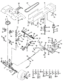 Drive parts for Craftsman Front-Engine Lawn Tractor 917255582 from AppliancePartsPros.com