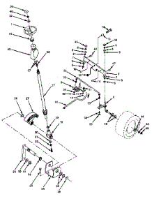 Steering Assembly parts for Craftsman Front-Engine Lawn Tractor 917255582 from AppliancePartsPros.com