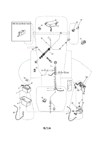 Electrical parts for Craftsman Front-Engine Lawn Tractor 917255621 from AppliancePartsPros.com