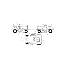 Decals parts for Craftsman Front-Engine Lawn Tractor 917255621 from AppliancePartsPros.com