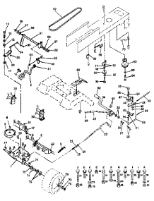 Drive parts for Craftsman Front-Engine Lawn Tractor 917255691 from AppliancePartsPros.com