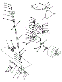 Steering Assembly parts for Craftsman Front-Engine Lawn Tractor 917255691 from AppliancePartsPros.com