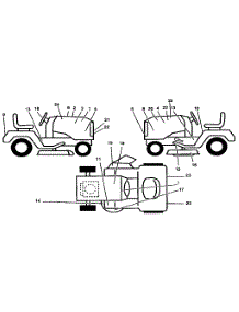 Decals parts for Craftsman Front-Engine Lawn Tractor 917255691 from AppliancePartsPros.com