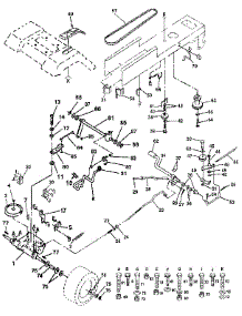 Drive parts for Craftsman Front-Engine Lawn Tractor 917255692 from AppliancePartsPros.com