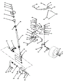 Steering Assembly parts for Craftsman Front-Engine Lawn Tractor 917255692 from AppliancePartsPros.com