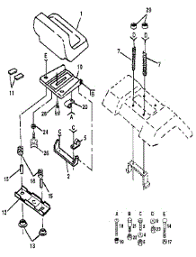 Seat Assembly parts for Craftsman Front-Engine Lawn Tractor 917255692 from AppliancePartsPros.com