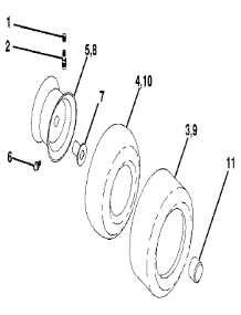 Wheels & Tires parts for Craftsman Front-Engine Lawn Tractor 917255692 from AppliancePartsPros.com