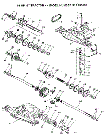 Transaxle parts for Craftsman Front-Engine Lawn Tractor 917255692 from AppliancePartsPros.com