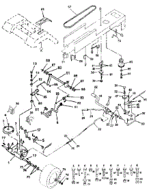 Drive parts for Craftsman Front-Engine Lawn Tractor 917255693 from AppliancePartsPros.com