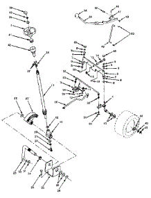 Steering And Front Axle parts for Craftsman Front-Engine Lawn Tractor 917255693 from AppliancePartsPros.com