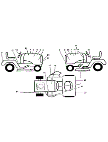 Decals parts for Craftsman Front-Engine Lawn Tractor 917255693 from AppliancePartsPros.com