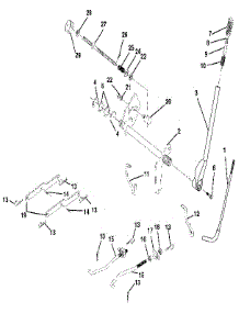 42" Mower Lift parts for Craftsman Front-Engine Lawn Tractor 917255693 from AppliancePartsPros.com