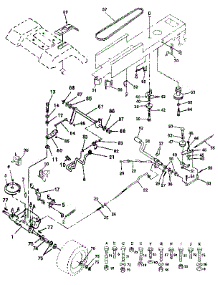 Drive parts for Craftsman Front-Engine Lawn Tractor 917255694 from AppliancePartsPros.com