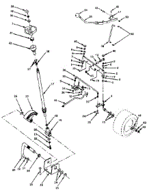 Steering Assembly parts for Craftsman Front-Engine Lawn Tractor 917255694 from AppliancePartsPros.com