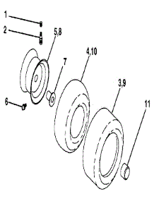 Wheels & Tires parts for Craftsman Front-Engine Lawn Tractor 917255694 from AppliancePartsPros.com