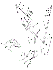 42" Mower Lift parts for Craftsman Front-Engine Lawn Tractor 917255694 from AppliancePartsPros.com