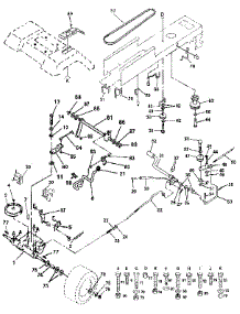 Drive parts for Craftsman Front-Engine Lawn Tractor 917255695 from AppliancePartsPros.com