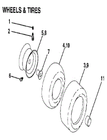 Wheels & Tires parts for Craftsman Front-Engine Lawn Tractor 917255695 from AppliancePartsPros.com