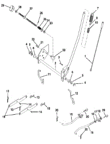 42" Mower Lift parts for Craftsman Front-Engine Lawn Tractor 917255695 from AppliancePartsPros.com